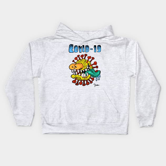 Covid - 19 Kids Hoodie by NESSHEAD